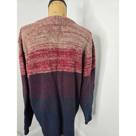 Colorful Space Dyed Stripes Oversized Cozy Sweater H&M LOGG - Picture 4 of 12